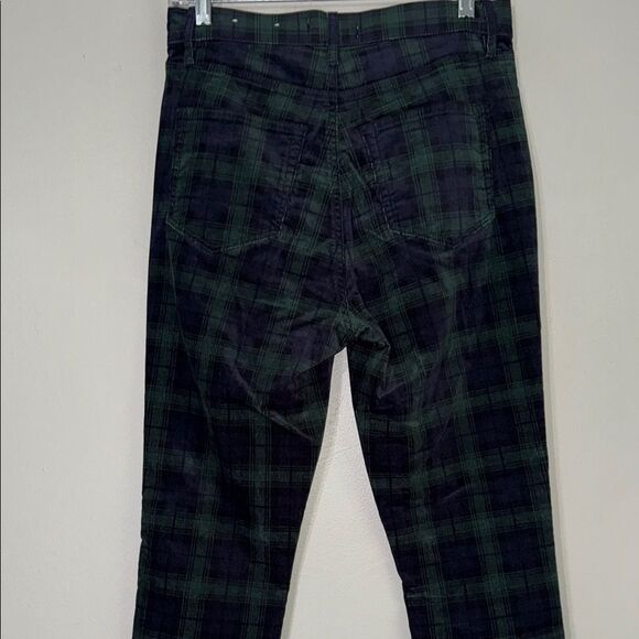 LOFT Plaid Velvet Skinny Pants 4/27 - Picture 10 of 10